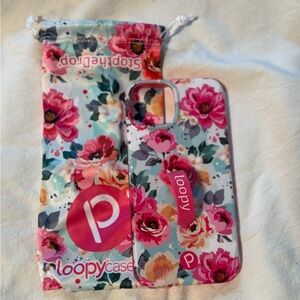 Loopy Case Pink Floral Phone Case with Protective Design